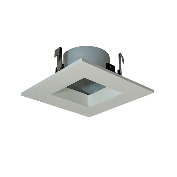 Nora Lighting 4"Square Trim Regress, Wh Ref, Wh Trim - NS-4857WW