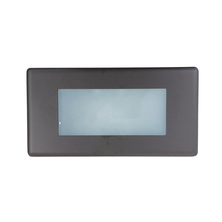 Nora Lighting LED Step Light/Frosted Glass Lens Face, 2W 120V/Bronze - NSI-602BZ