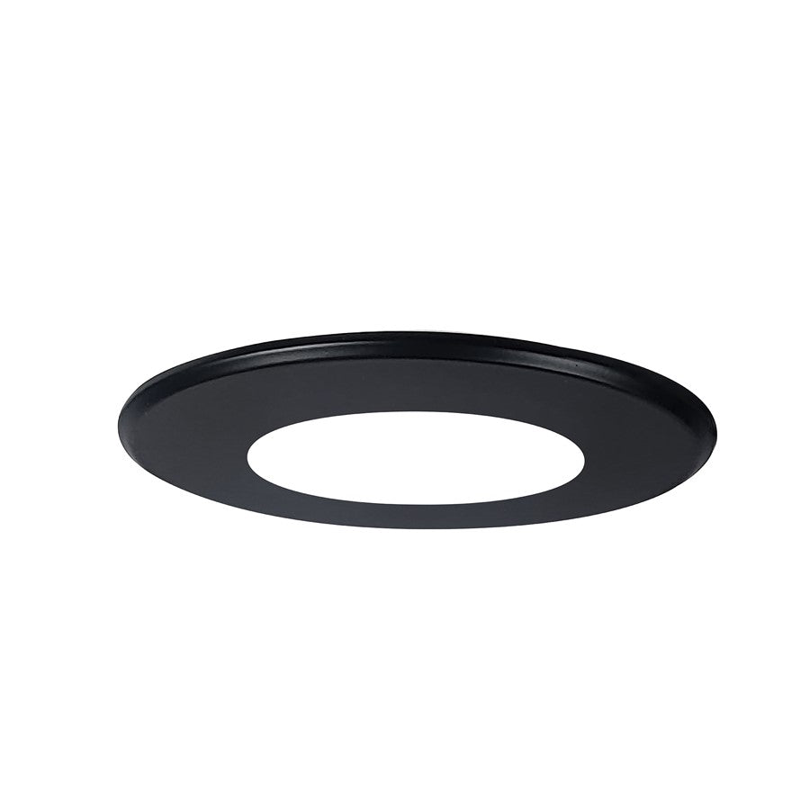 Nora Lighting Round Face Plate For Nslim, Black - NSLIM-4RDTB