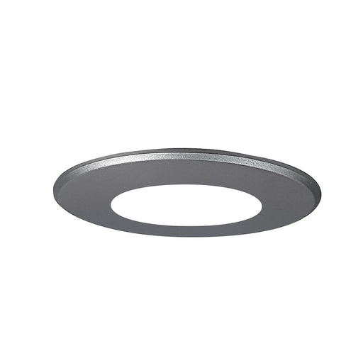 Nora Lighting Round Face Plate For Nslim, Silver - NSLIM-4RDTS