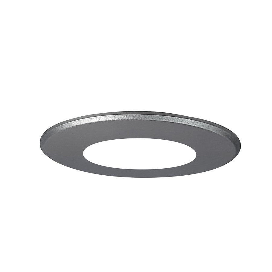 Nora Lighting Round Face Plate For Nslim, Silver - NSLIM-4RDTS