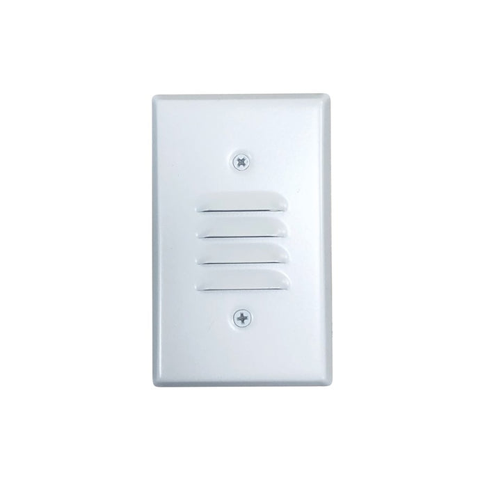Nora Mini LED Step Light/Louver Faces, 1W/90+ CRI/2700K, WH, 120V - NSW-6619W