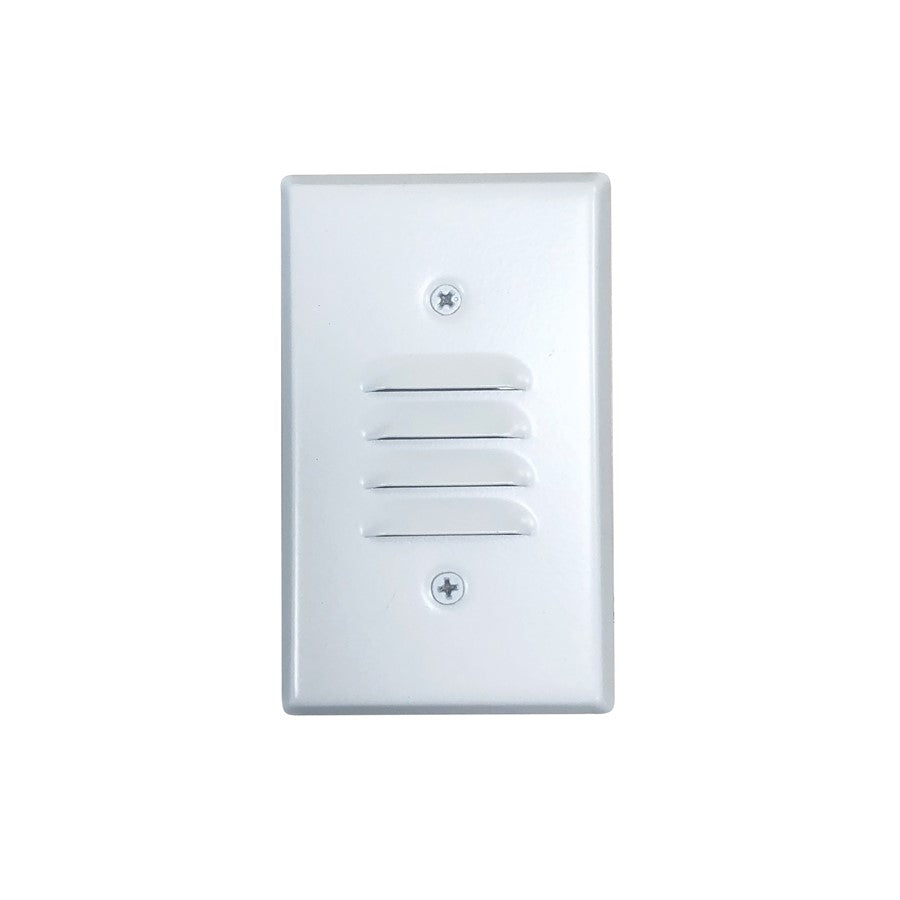 Nora Mini LED Step Light/Louver Faces, 1W/90+ CRI/2700K, WH, 120V - NSW-6619W