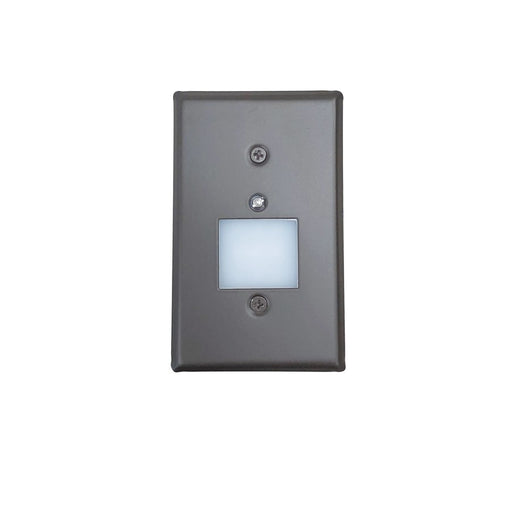 Nora Mini LED Step Lt w/Photocell, Frosted Glass, 2700K, Brz - NSW-6629PC-BZ