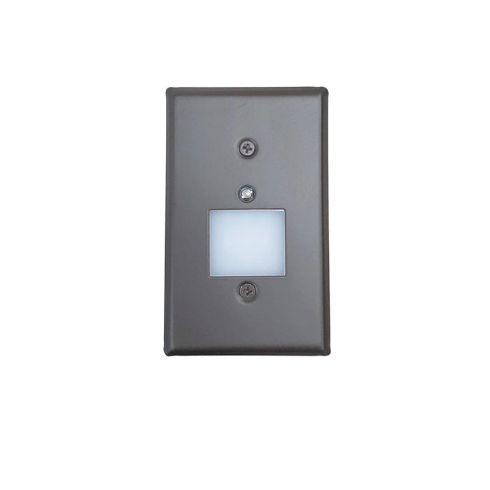 Nora Mini LED Step Lt w/Photocell, Frosted Glass, 2700K, Brz - NSW-6629PC-BZ