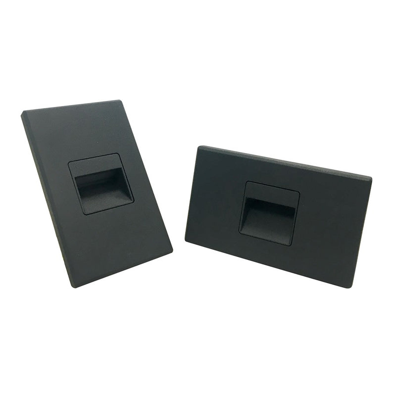 Nora Ari LED Step Lt w/Interchangeable, 3000K, Blk - NSW-720-30B