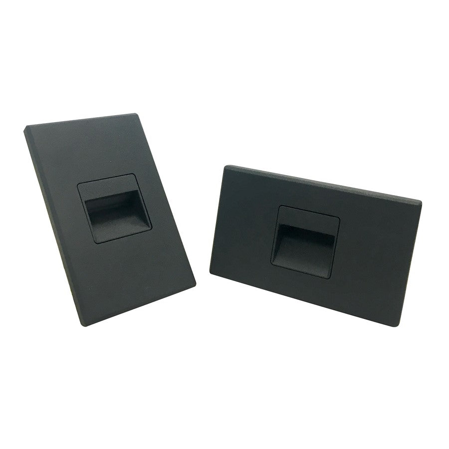 Nora Ari LED Step Lt w/Interchangeable, 3000K, Blk - NSW-720-30B