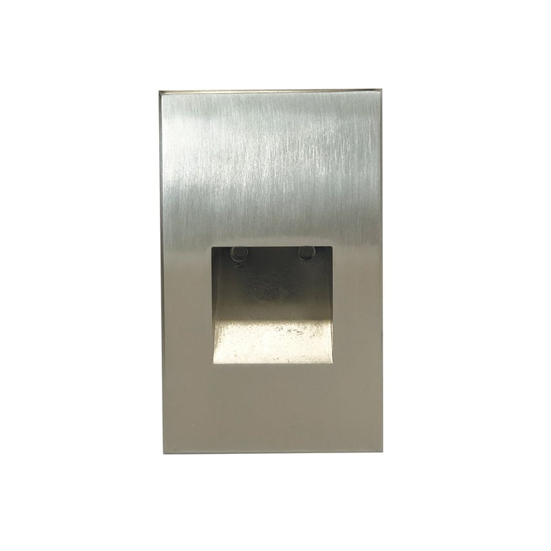 Nora Ari LED Step Light/Wall Wash Face, 37Lm/2.5W/3000K, Nickel - NSW-730-30BN