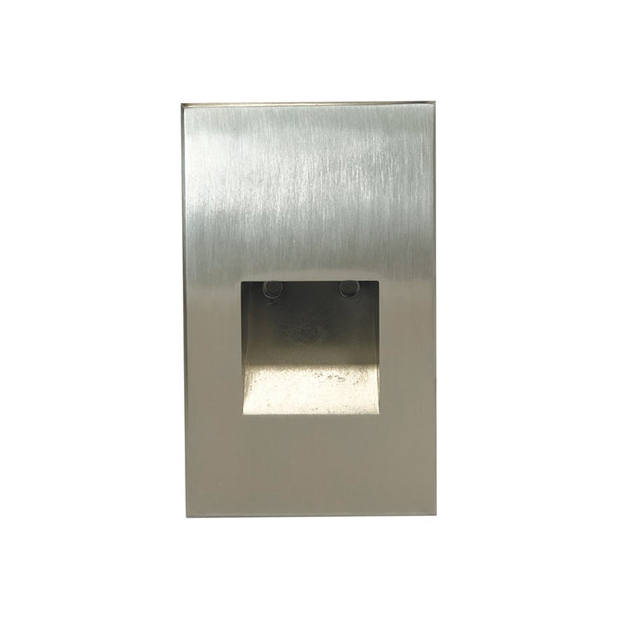 Nora Ari LED Step Light/Wall Wash Face, 37Lm/2.5W/3000K, Nickel - NSW-730-30BN