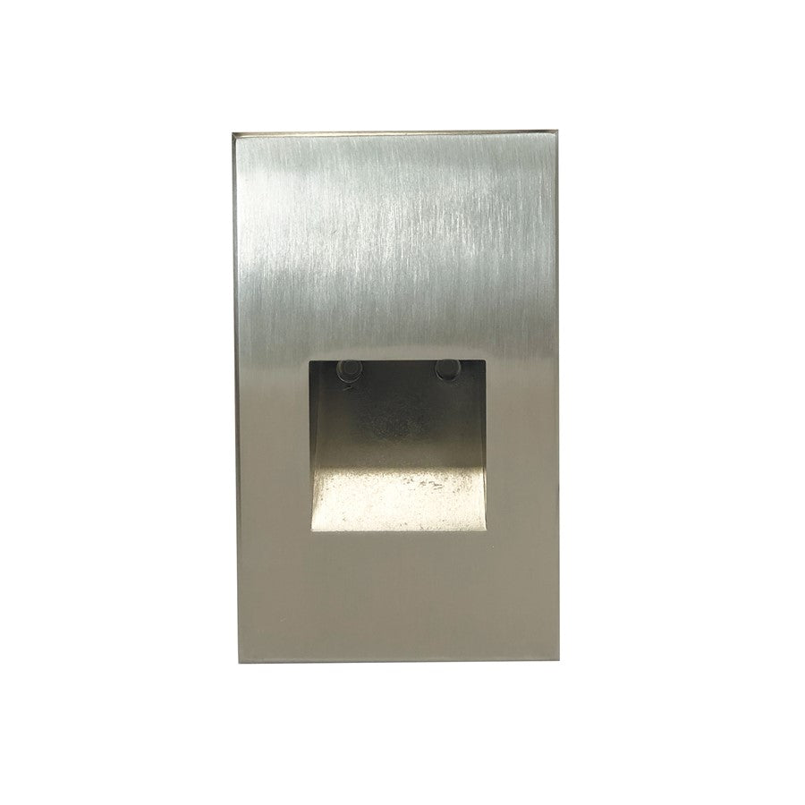 Nora Ari LED Step Light/Wall Wash Face, 37Lm/2.5W/3000K, Nickel - NSW-730-30BN