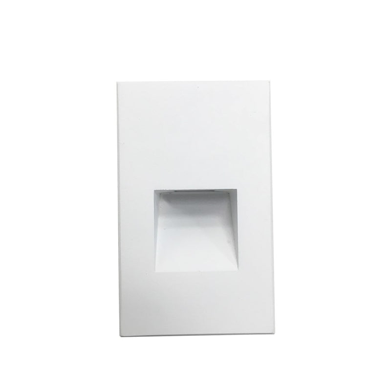 Nora Ari LED Step Light/Wall Wash Face Plate, 37Lm/2.5W/3000K, WH - NSW-730-30W