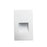 Nora Ari LED Step Light/Wall Wash Face Plate, 37Lm/2.5W/3000K, WH - NSW-730-30W