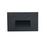 Nora Ari LED Step Lt w/Horizontal Wall Wash Face Plate, 3000K, Blk - NSW-740-30B