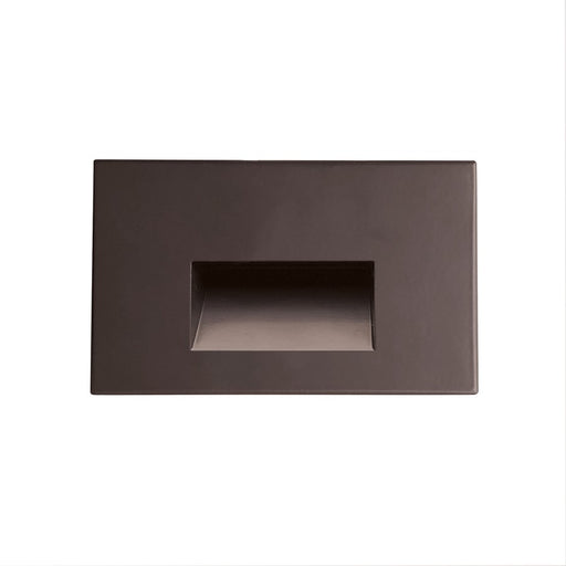 Nora Ari LED Step Lt w/Horizontal Wall Wash Face, 3000K, Brz - NSW-740-30BZ
