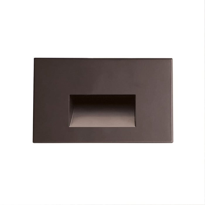 Nora Ari LED Step Lt w/Horizontal Wall Wash Face, 3000K, Brz - NSW-740-30BZ