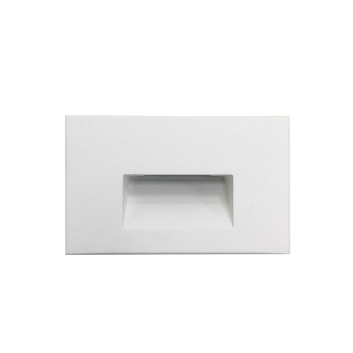 Nora Ari LED Step Light/Wall Wash Face Plate, 88Lm/5W/3000K, White - NSW-740-30W