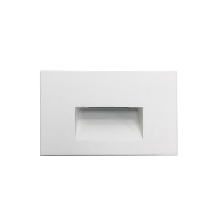 Nora Ari LED Step Light/Wall Wash Face Plate, 88Lm/5W/3000K, White - NSW-740-30W
