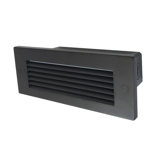 Nora Brick Die-Cast LED Step Lt w/Horizontal Louver Face, Brz - NSW-841-SCBZ
