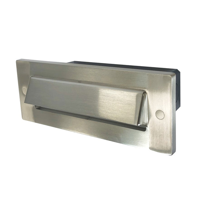Nora Brick Die-Cast LED Step/Shroud Face, 4.6W/3000K, Nickel - NSW-843-32BN