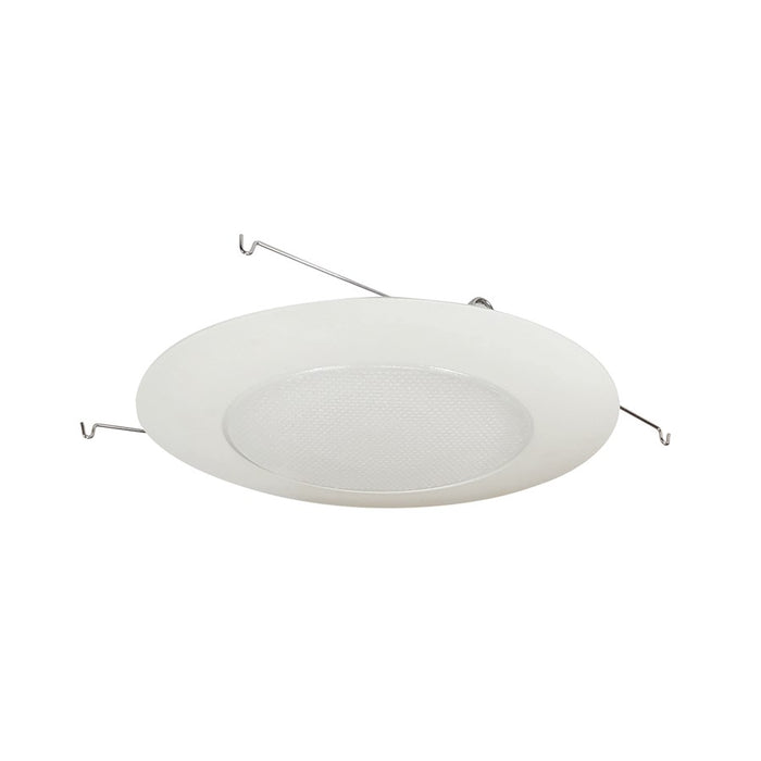 Nora Lighting 6" Albalite Shower Lens w/Metal Trim, White, - NT-22