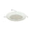 Nora Lighting 6" Fresnel Shower Lens/Metal Trim, White - NT-23