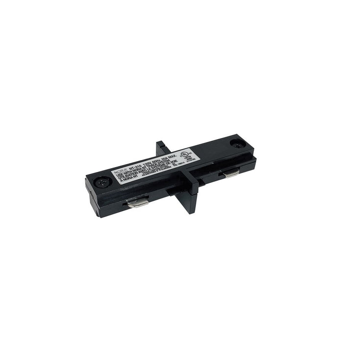 Nora Lighting Straight Connector, 2 Circuit Track, Black - NT-2310B