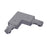 Nora L Connector, 2 Circuit Track Left Or Right Polarity, Silver - NT-2313S