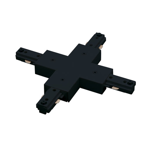 Nora Lighting X Connector, 2 Circuit Track, Right Polarity, Black - NT-2315B