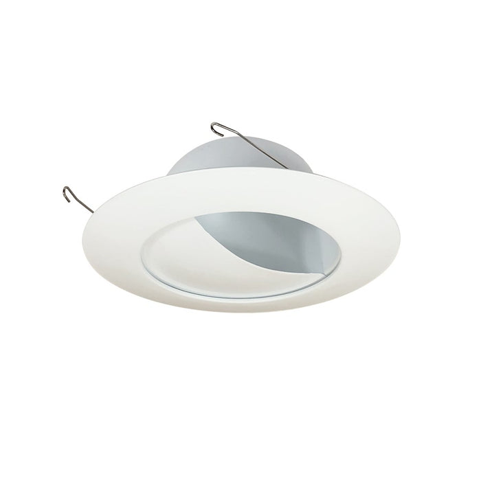 Nora Lighting 6" Half Moon Wall Wash Trim/Reflector, White - NT-25