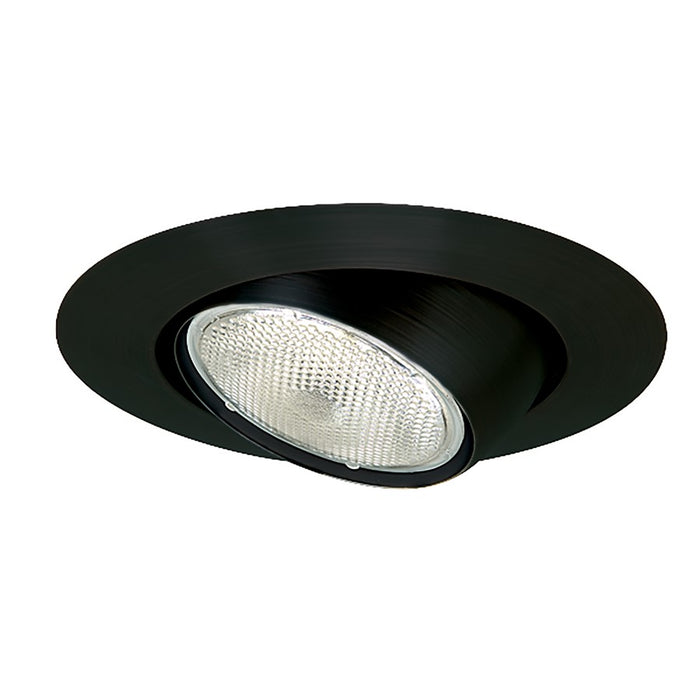 Nora Lighting 6" Br/Par30 Eyeball/Metal Trim, Black - NT-28B