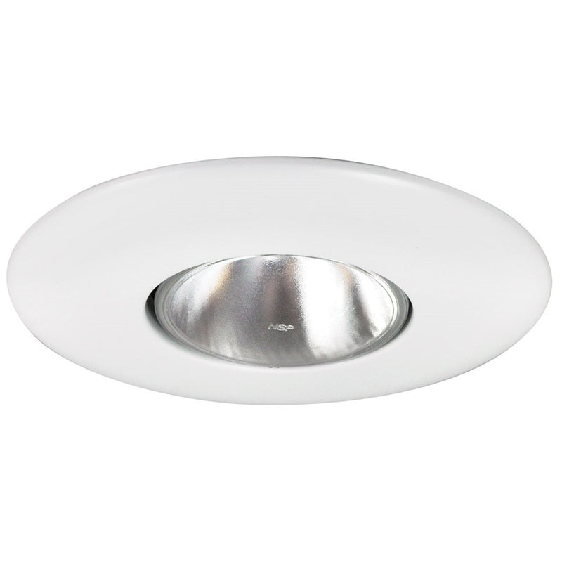 Nora Lighting 6" Br30/Par30 Open Metal Trim, White - NT-30