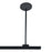 Nora Lighting 18" Pendant Assembly Kit, 1 Or 2 Circuit Track, Black - NT-305B