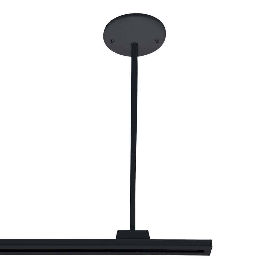 Nora Lighting 18" Pendant Assembly Kit, 1 Or 2 Circuit Track, Black - NT-305B