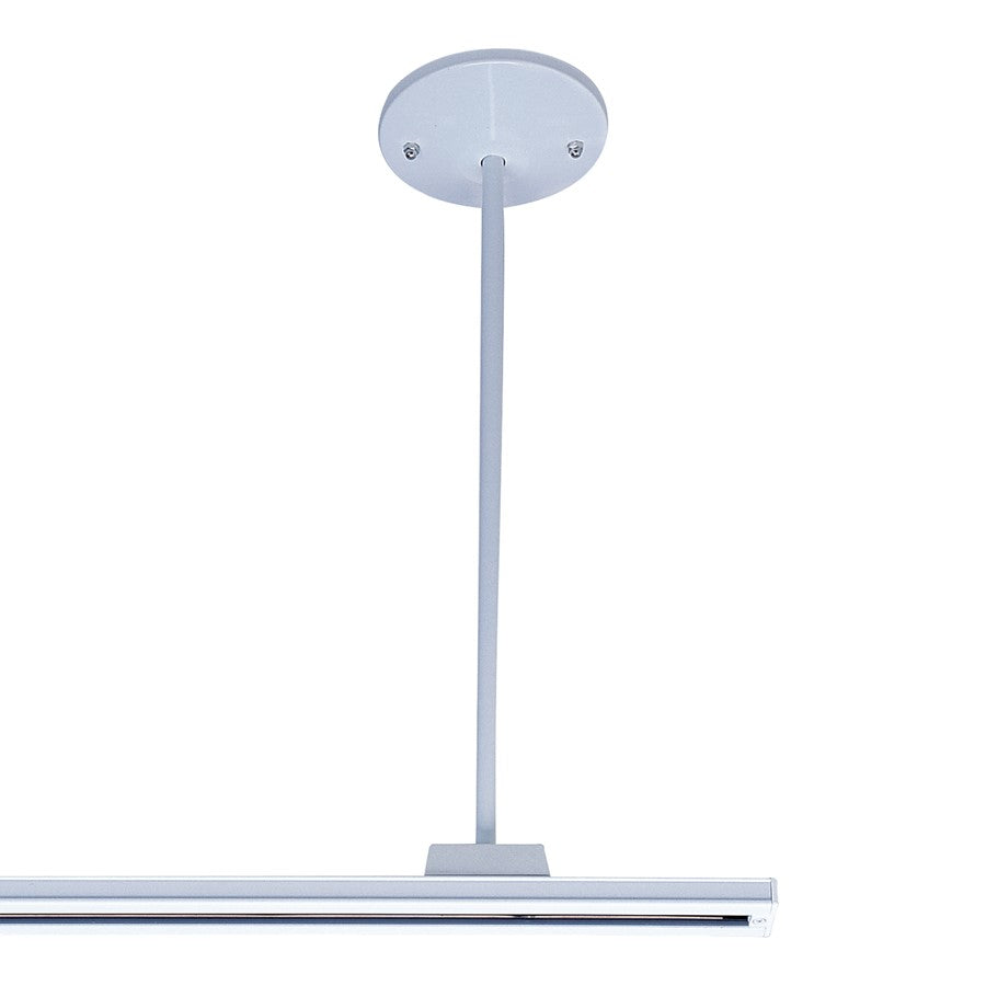 Nora Lighting 18" Pendant Assembly Kit, 1 Or 2 Circuit Track, Silver - NT-305S
