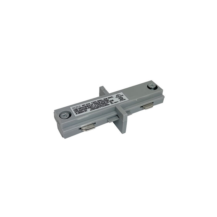Nora Lighting Straight Connector For 1 Circuit Track, Silver - NT-310S