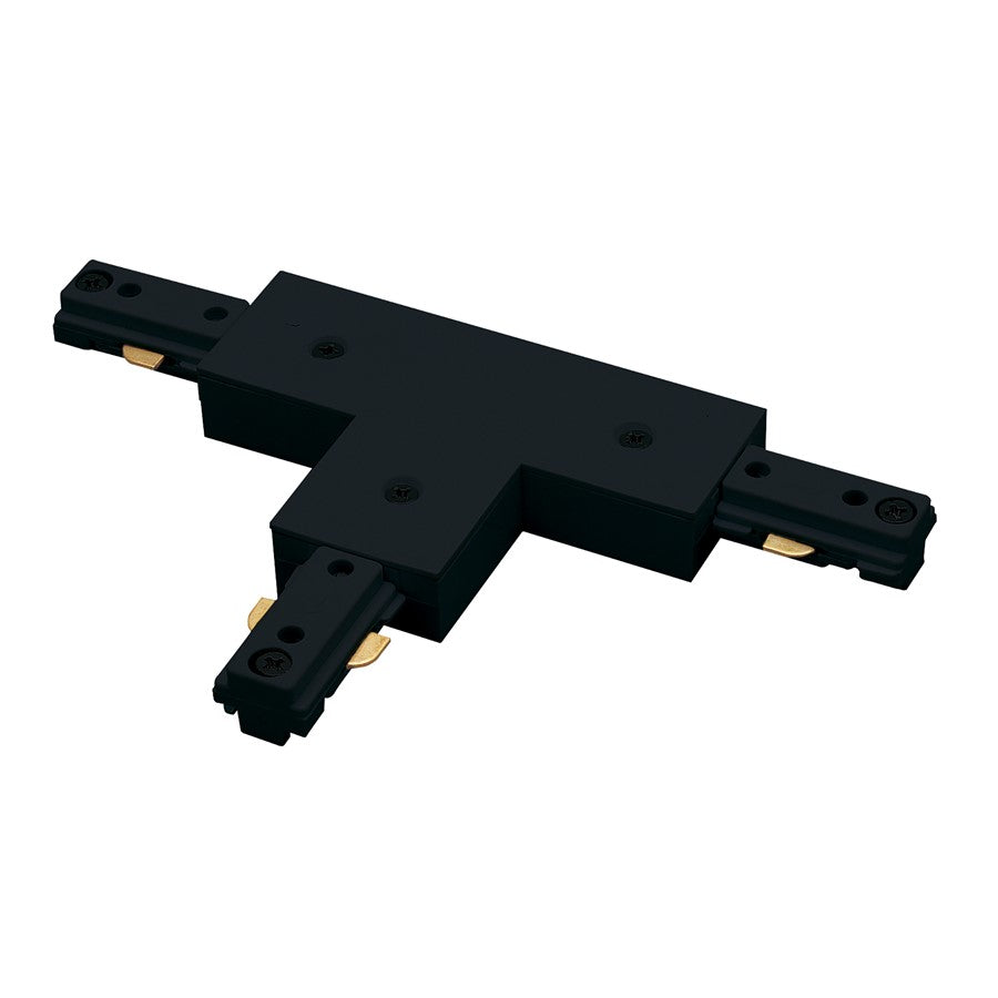 Nora Lighting T Connector, Left, 1 Circuit Track, Black - NT-314B-L