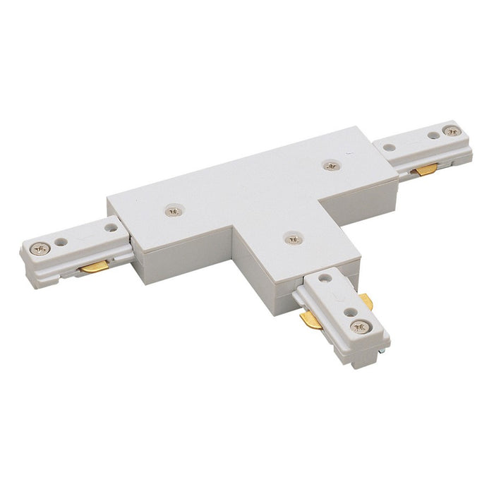 Nora Lighting T Connector, Left, 1 Circuit Track, White - NT-314W-L