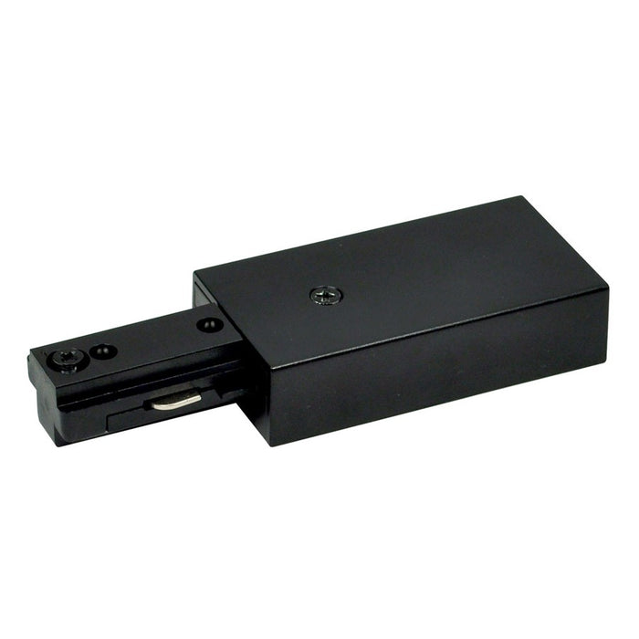 Nora Lighting Live End Feed, 1 Circuit Track, Black - NT-316B
