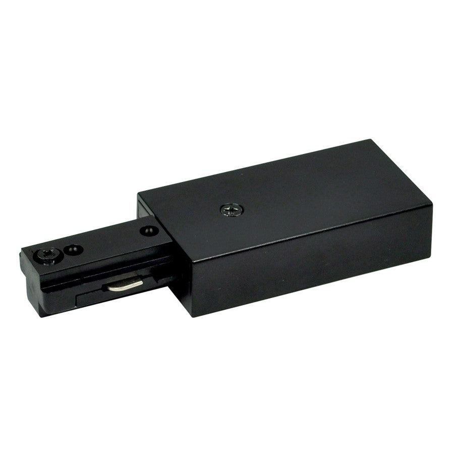 Nora Lighting Live End Feed, 1 Circuit Track, Black - NT-316B