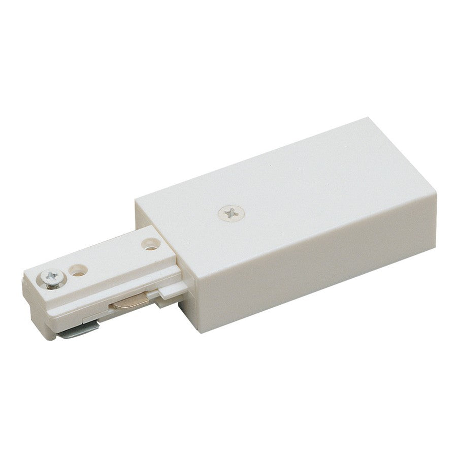 Nora Lighting Live End Feed, 1 Circuit Track, White - NT-316W