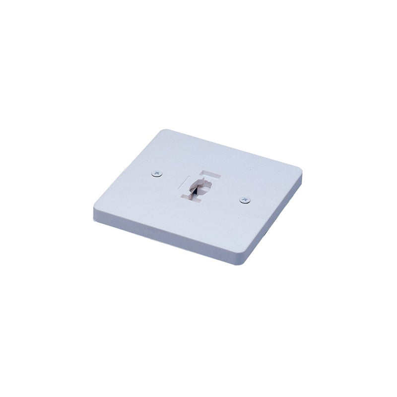 Nora Sq Monopoint Canopy for Line Voltage Track Heads, Slvr/Slvr, Slvr - NT-319S