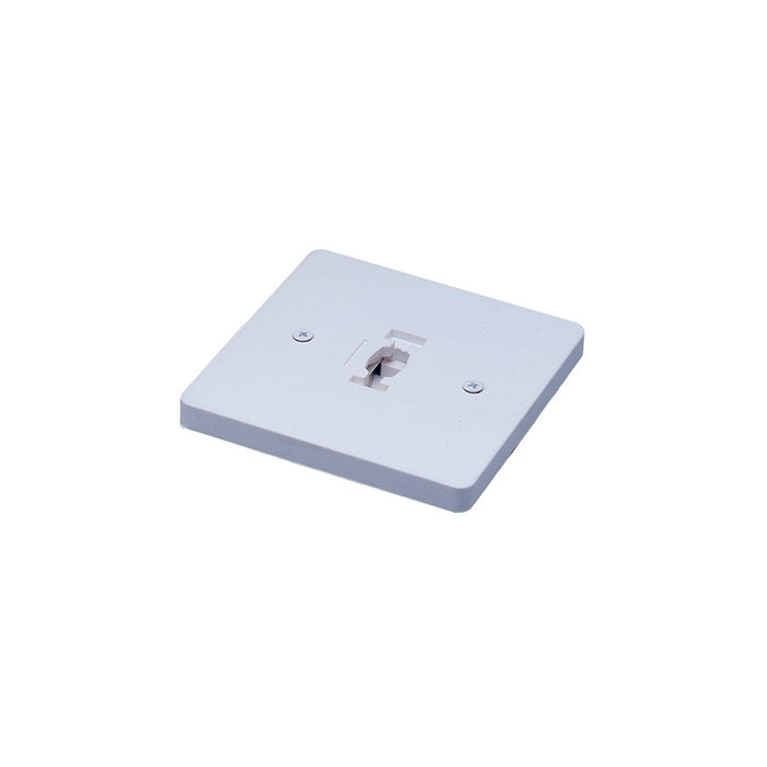 Nora Sq Monopoint Canopy for Line Voltage Track Heads, Slvr/Slvr, Slvr - NT-319S