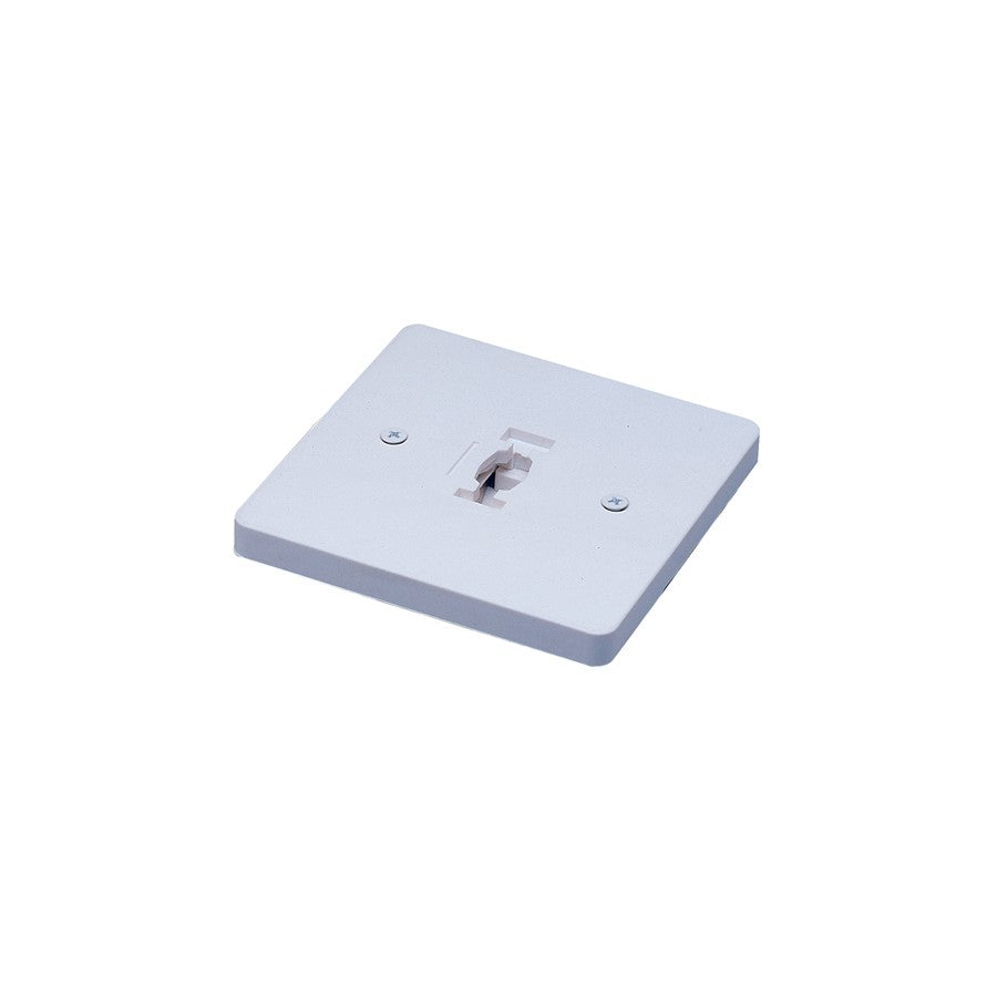 Nora Sq Monopoint Canopy for Line Voltage Track Heads, Slvr/Slvr, Slvr - NT-319S