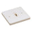 Nora Monopoint Canopy Feed, 1 Circuit Track, Line Voltage, White - NT-319W