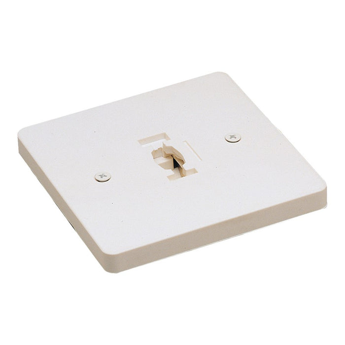 Nora Monopoint Canopy Feed, 1 Circuit Track, Line Voltage, White - NT-319W