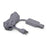 Nora Lighting Cord/Plug Set, 12', 1 Circuit Track, Silver - NT-321S