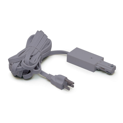 Nora Lighting Cord/Plug Set, 12', 1 Circuit Track, Silver - NT-321S
