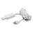 Nora Lighting Cord/Plug Set, 12', 1 Circuit Track, White - NT-321W