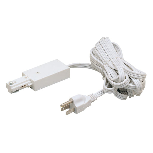 Nora Lighting Cord/Plug Set, 12', 1 Circuit Track, White - NT-321W