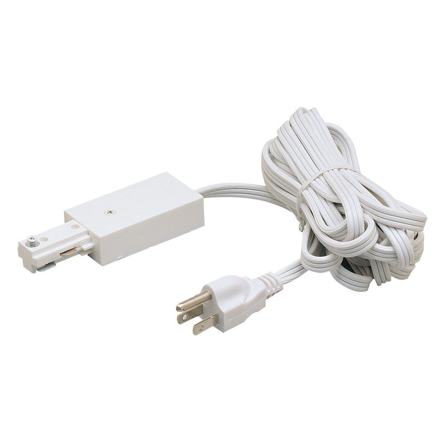Nora Lighting Cord/Plug Set, 12', 1 Circuit Track, White - NT-321W